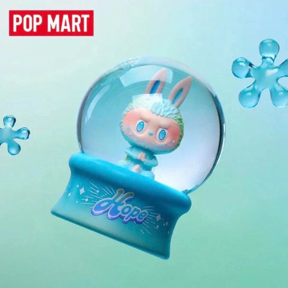 ❄️ New! Pop Mart The Monsters Labubu Hope Light Up Snow Globe